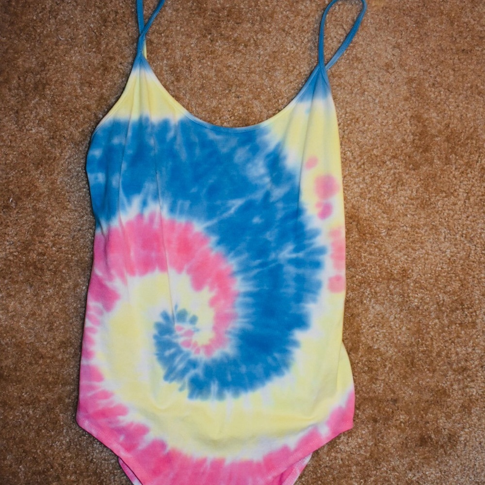Tie dye body suit